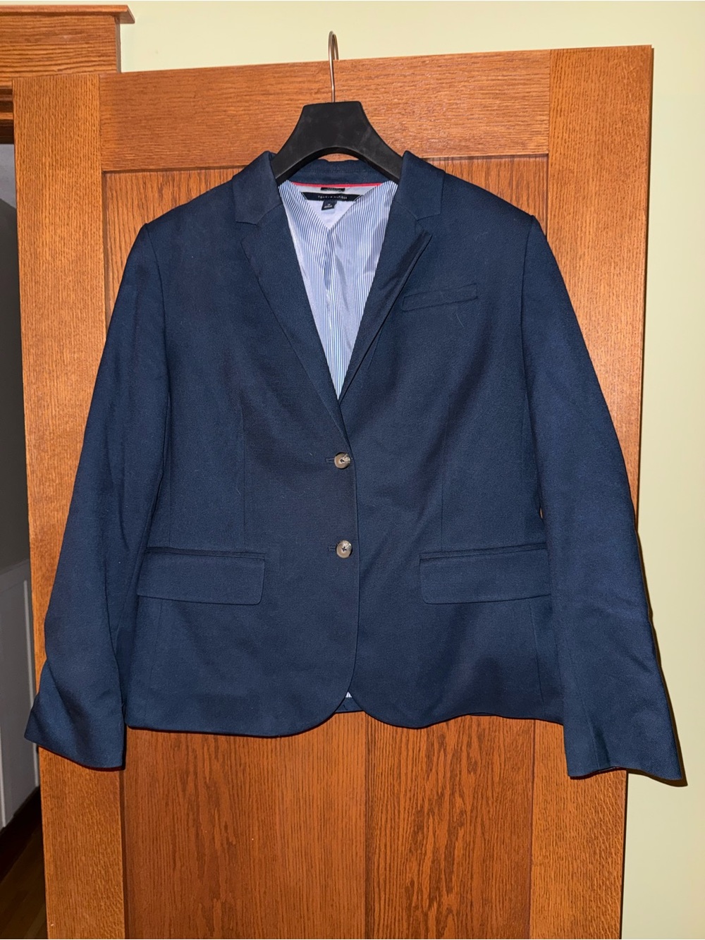 Tommy Hilfiger Navy Blue Blazer Size 16 Classic Fit